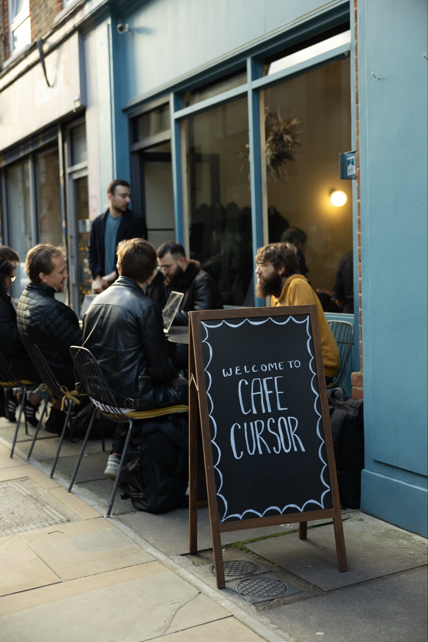 Cursor meetup attendees in discussion
